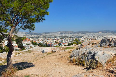 View of Athens from the Areopagus