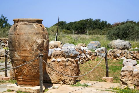 Large pithos at Malia Crete