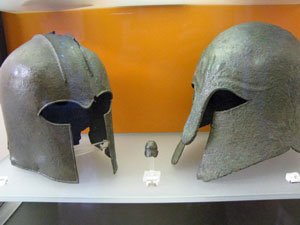 Ancient Greek helmets