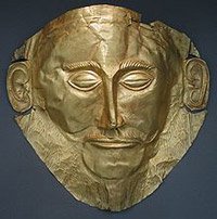  famous Mycenae death mask