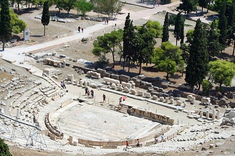 Theatre of Dionysus from the Acropolis