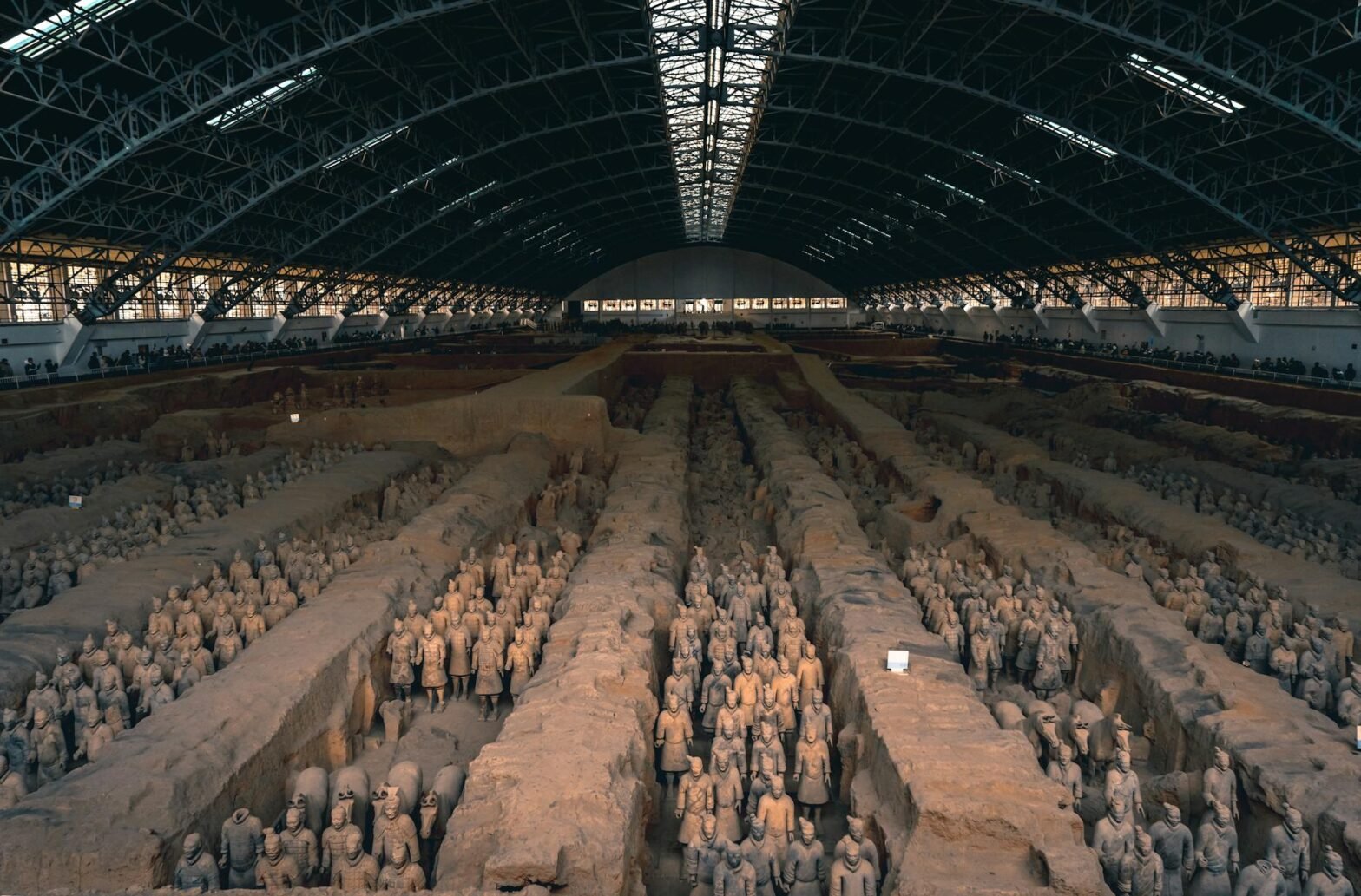 terracotta army in museum in xi an in china