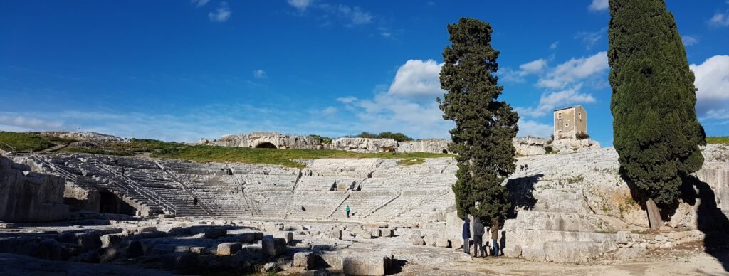 panorama of ancient theatre Syracuse